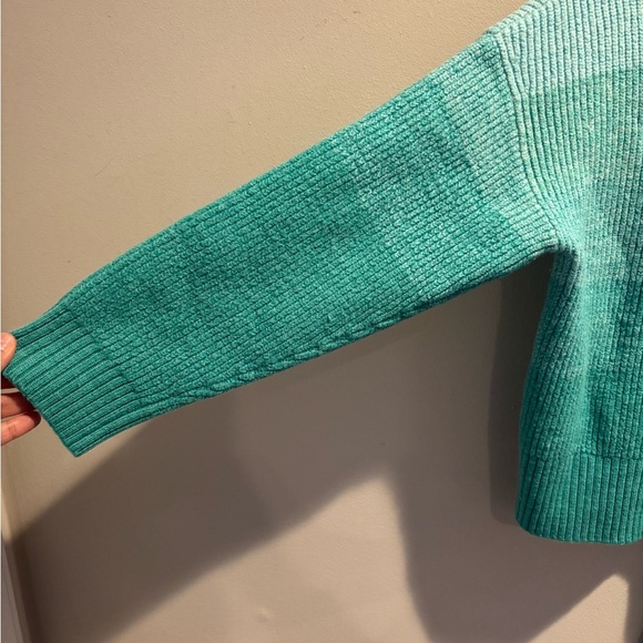 Green Chambray sweater size L - Picture 3 of 4